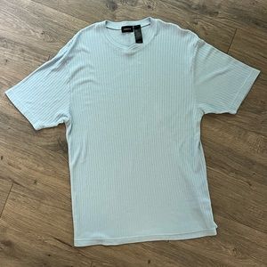 Claiborne ribbed light baby blue top